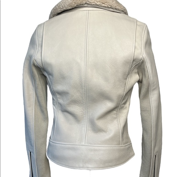 Ugg Australia Andee Leather Cycle Jacket NWT Sz Sm # motorcycle sheep - Picture 8 of 8